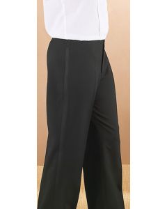 Ladies Fitted Black Trouser - Plain Front by Club Chef
