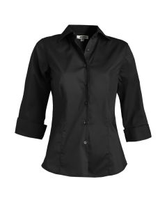 Edwards Ladies' Tailored Full-Placket Stretch Blouse
