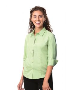 Ladies' 3/4 Sleeve Easy Care Poplin Shirt