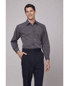 Men’s Long Sleeve Crossweave Dress Shirt
