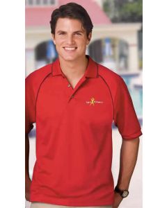 Men's Wicking Polo with Contrast Piping - ABK-022