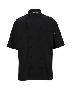 Edwards Unisex 12 Button Short Sleeve Chef Coat with Mesh