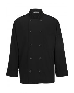 Edwards Unisex 10 Button Long Sleeve Chef Coat with Mesh