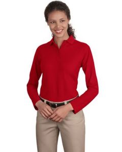 Ladies' Silk Touch Long Sleeve Sport Shirt - L500LS