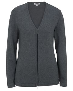 Edwards Ladies' Full Zip V-Neck Cardigan Sweater