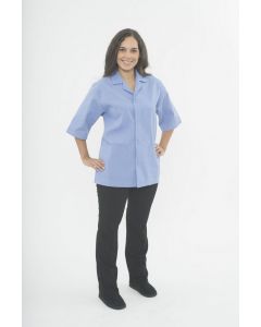 Ladies' Short Sleeve Button Front Tunic