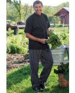 Traditional Chef Pants with 2" Elastic Waist