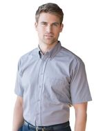 Edwards Men's Easy Care Short Sleeve Poplin Shirt
