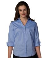 Edwards Ladies' Tailored V-Neck Stretch Blouse 3/4 Sleeve