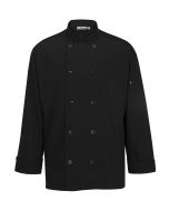 Edwards Unisex 10 Button Long Sleeve Chef Coat with Mesh