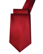 Polyester Self Tie - Red