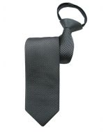Zipper Tie- Mini Diamond Solid-Black/White